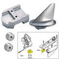 Tecnoseal Tecnoseal Anode Kit w/Hardware - Mercury Alpha 1 Gen 1 - Aluminum 20800AL